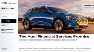 
                            8. My Audi Financial Services Account