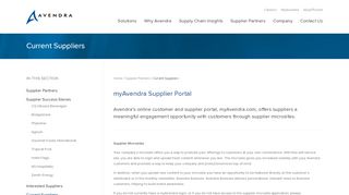 
                            2. My Avendra Supplier Portal | Avendra Procurement Solutions