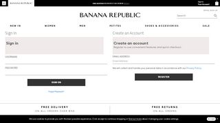 
                            3. My Banana Republic Account Login | Banana Republic® EU