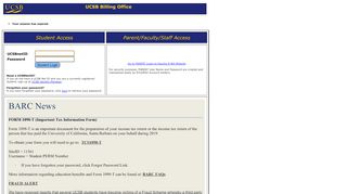 
                            1. My BARC Login - UCSB BARC