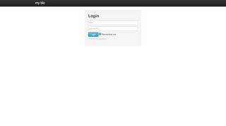 
                            6. my blo - login