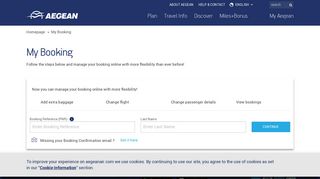 
                            3. My booking | Aegean Airlines