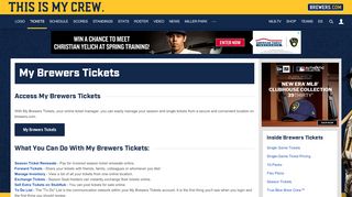 
                            11. My Brewers Tickets | Milwaukee Brewers - MLB.com