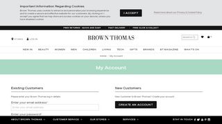 
                            6. My Brown Thomas Account Login