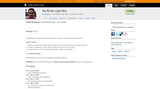 
                            8. My Brute Login Bot for Greasemonkey - Userscripts.org