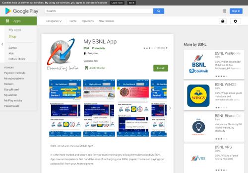 
                            10. My BSNL App - Google Play पर ऐप्लिकेशन