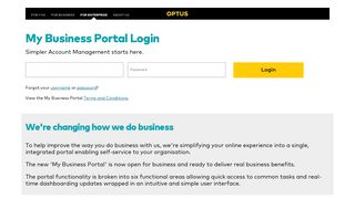 
                            11. My Business portal login - Optus