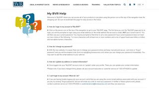 
                            7. My BVR Help | Business Valuation Resources
