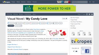 
                            10. My Candy Love (Visual Novel) - TV Tropes