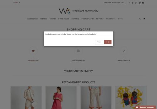 
                            13. MY CART - World Art Community