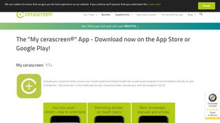 
                            4. my cerascreen® app - Cerascreen UK