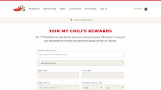 
                            10. My Chili's Rewards – Join Now & Earn Rewards | Chili's