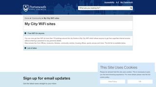 
                            11. My City WiFi sites - Portsmouth City Council