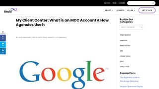
                            10. My Client Center: What is an MCC Account & How Agencies Use It