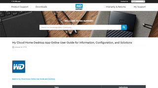 
                            7. My Cloud Home Desktop App Online User Guide for ... - WD Support