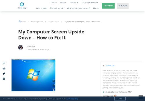
                            6. My Computer Screen Upside Down - How to Fix It - Driver Easy