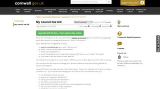 
                            4. My council tax bill - Cornwall Council