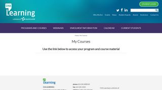 
                            5. My Courses - CHA Learning