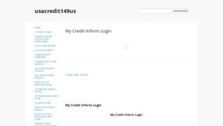 
                            2. My Credit Inform Login - usacredit149us - Google Sites