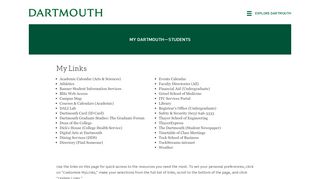 
                            3. My Dartmouth—Students - Dartmouth College
