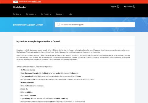 
                            5. My devices are replacing each other in Bitdefender Central (devices ...