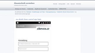 
                            10. my-devolo-home-control-app-login | Haustechnik Verstehen