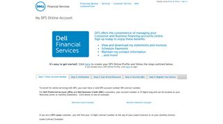 
                            12. My DFS Account - Dell Financial Services