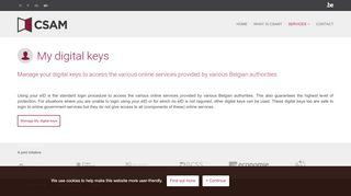 
                            7. My digital keys - CSAM.be
