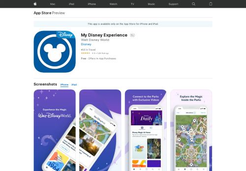 
                            4. My Disney Experience on the App Store - iTunes - Apple