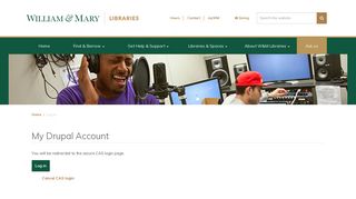 
                            7. My Drupal Account | William & Mary Libraries