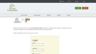 
                            3. My DU Login: Ducks Unlimited