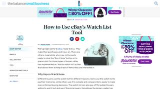 
                            9. My eBay Watch List & Useful Tools for Monitoring