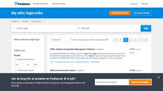 
                            7. My efsc login Jobs, Ansættelse | Freelancer