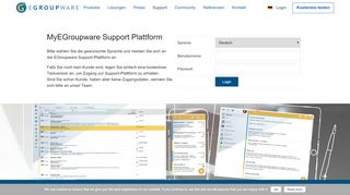 
                            2. My EGroupware Kunden-Plattform Support Login