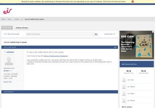 
                            7. my eir mobile-log in issues - Boards.ie