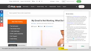 
                            6. My Email is Not Working. What Do I Do? - Pickaweb