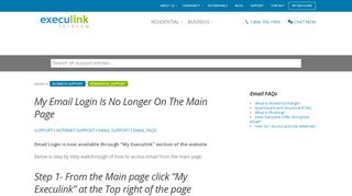 
                            4. My Email Login Is No Longer On The Main Page | Execulink Telecom ...