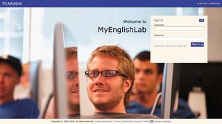 
                            7. My English Lab - Login - Pearson Workbook - Pearsoncmg.com
