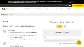 
                            4. My Eni, servizi, login e registrazione | Eni gas e luce