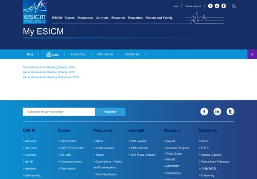 
                            1. My ESICM – ESICM