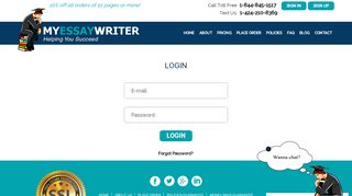 
                            2. My Essay Writer | Student Login