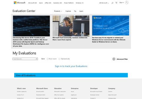 
                            13. My Evaluations | Microsoft Evaluation Center