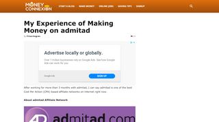 
                            9. My Experience of Making Money on Admitad - MoneyConnexion