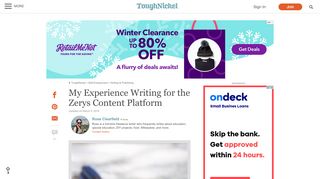 
                            3. My Experience Writing for the Zerys Content Platform | ToughNickel