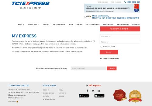
                            8. My Express - TCI Express