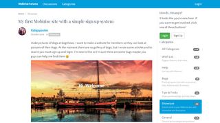
                            11. My first Mobirise site with a simple sign up system - Mobirise Forums