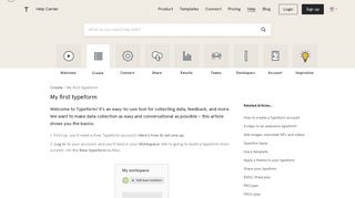 
                            8. My first typeform | Typeform Help Center