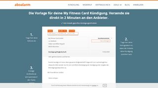 
                            13. My Fitness Card online kündigen | geprüfte Vorlage - Aboalarm