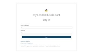 
                            4. my Football Gold Coast | Login