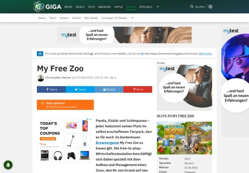 
                            13. My Free Zoo kostenlos spielen - GIGA